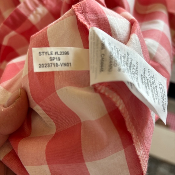J. Crew Factory Pink Gingham Dress - Picture 3 of 4